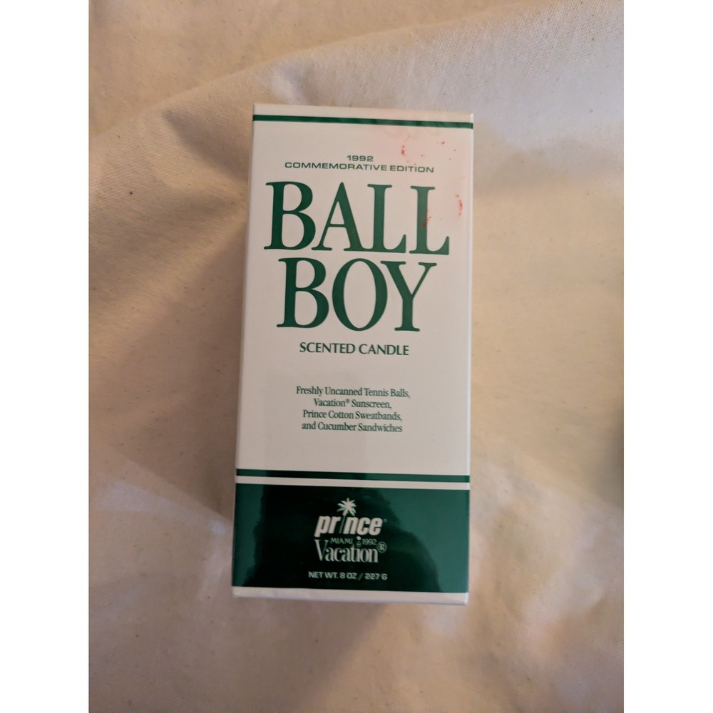 Prince Ball Boy Scented Candle Commemorative Edition 1992 Miami Vacation NEW - Picture 4 of 7